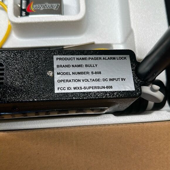 Bully Locks S-808 Alarm Lock With Pager Reminder Lanyard 100+dB - Picture 4 of 10